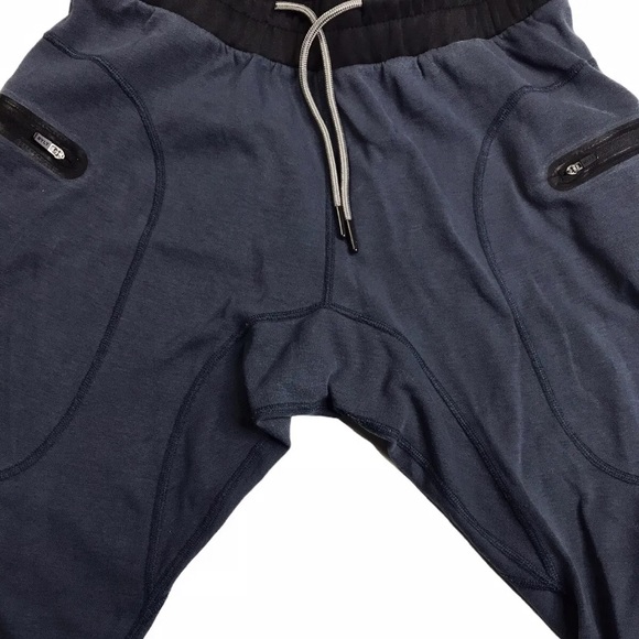 BYLT Premium Jogger Men M Blue Black Trim Drawstring Sweatpants Active Pockets - Picture 5 of 14